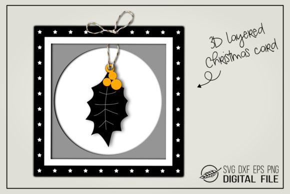 3D Christmas Card - Holly Review for Real Projects