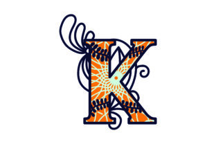 3D Layered Alpabet - K: A Bold Letter for Embroidery Projects